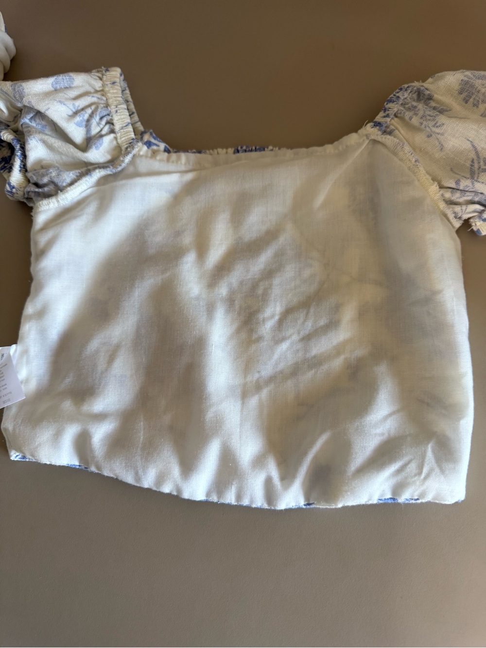 Paisley Lane blue floral 2pc Crop Top & Harem Pants Set Girls Size 8 - Picture 11 of 15